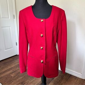 Crombie Cashmere & Wool Tailored Blazer 8